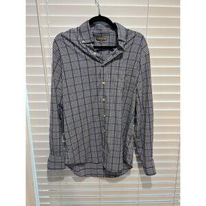 Peter Millar Summer Comfort Long‎ Sleeve Button Up Shirt - Size - M